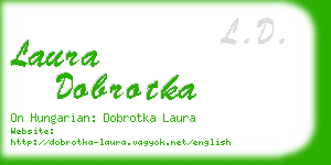 laura dobrotka business card